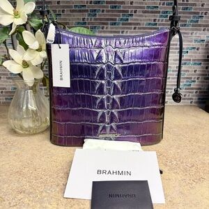 NWT Brahmin Katie Heroic Purple Kingstone crossbody